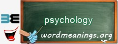 WordMeaning blackboard for psychology